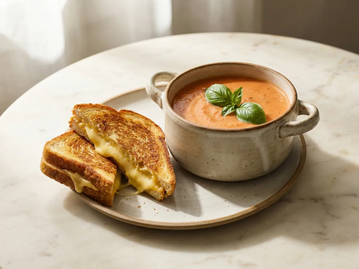 Grilled Cheese And Tomato Soup