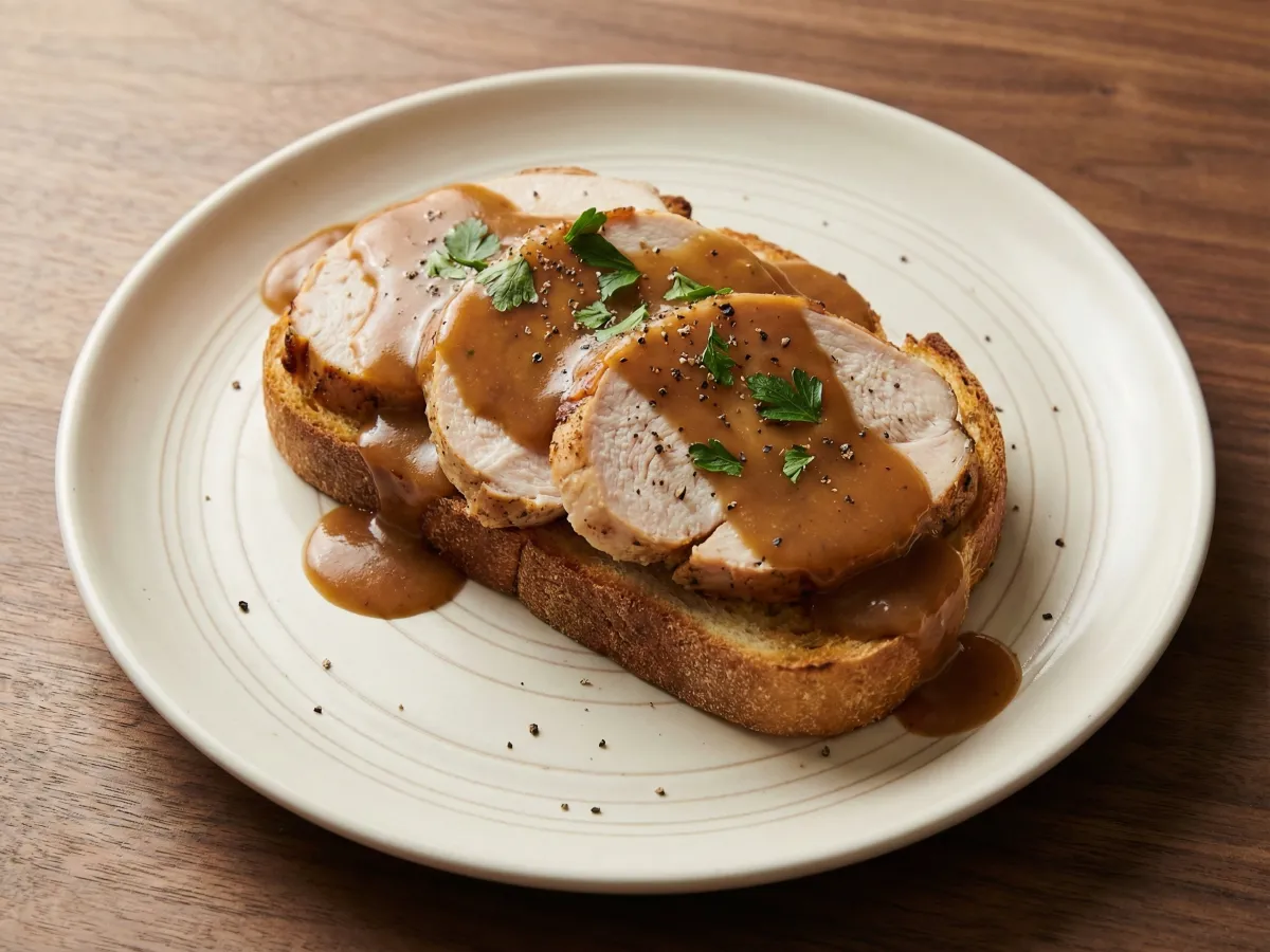 Hot Turkey Sandwich With Gravy