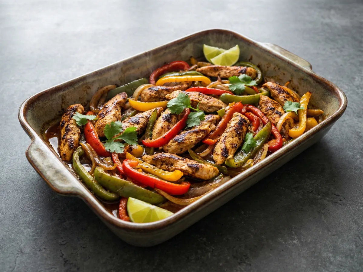 One Pan Chicken Fajitas