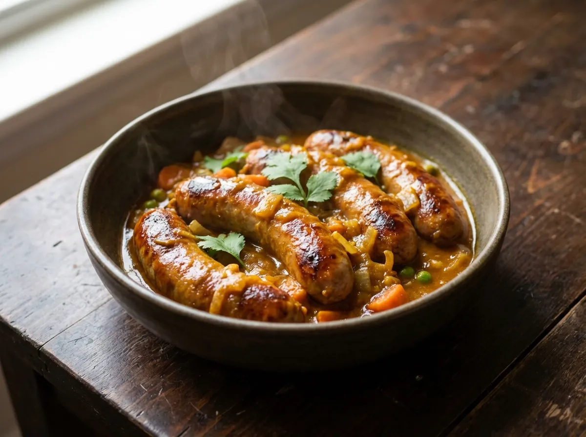 Curried Sausages