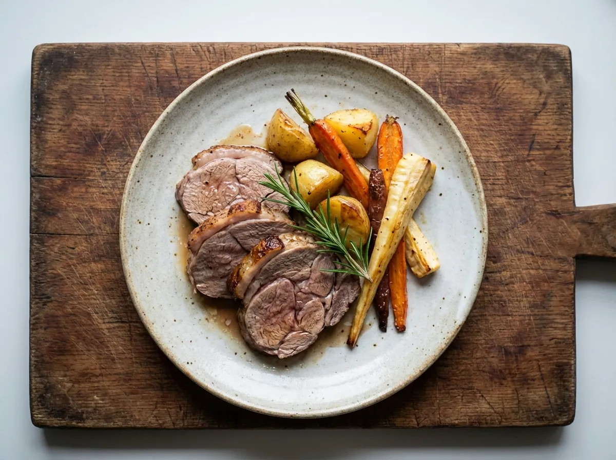 Roast Lamb With Veggies