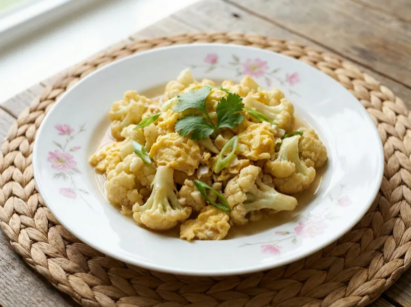 Cauliflower and Egg Stir-Fry