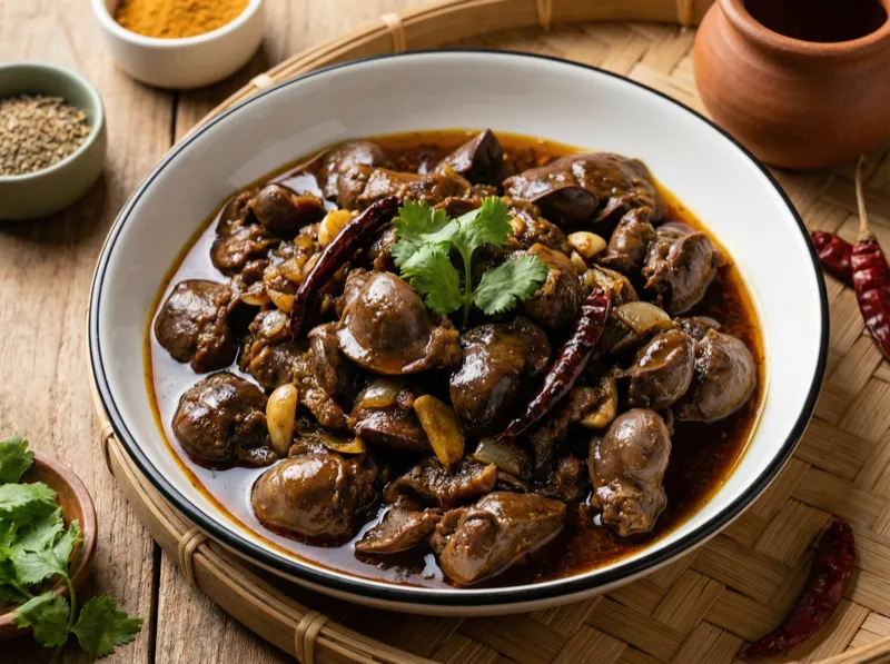 Chicken Gizzards and Liver