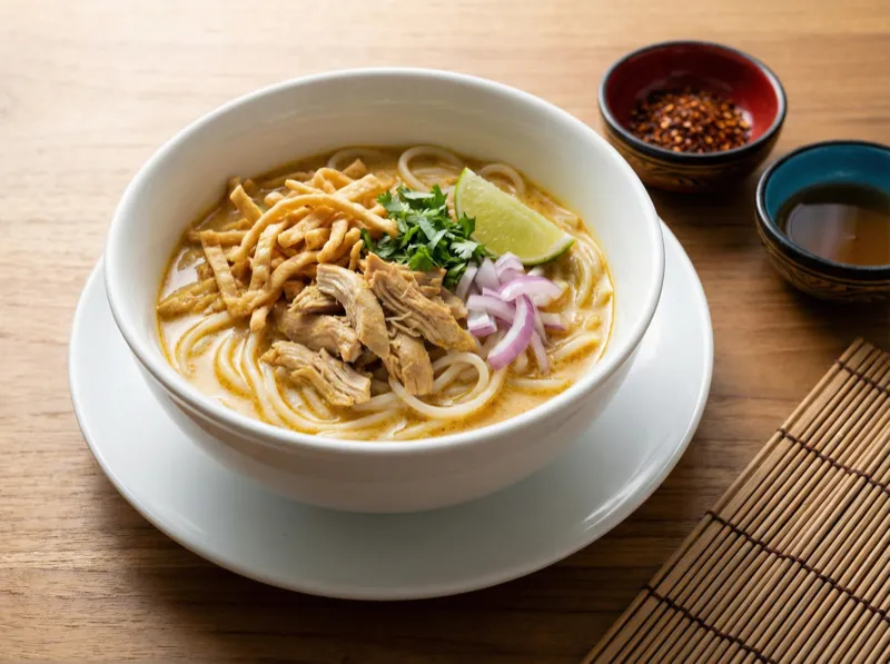 Ohn No Khao Swe (Coconut Milk Noodles)