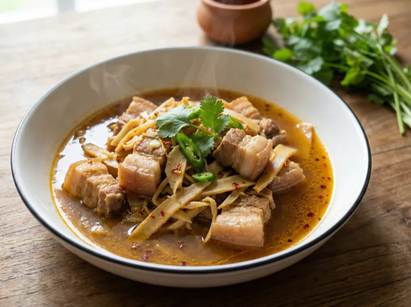 Pork with Sour Bamboo Shoots