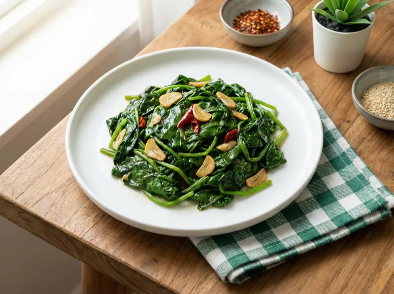 Stir-Fried Spinach