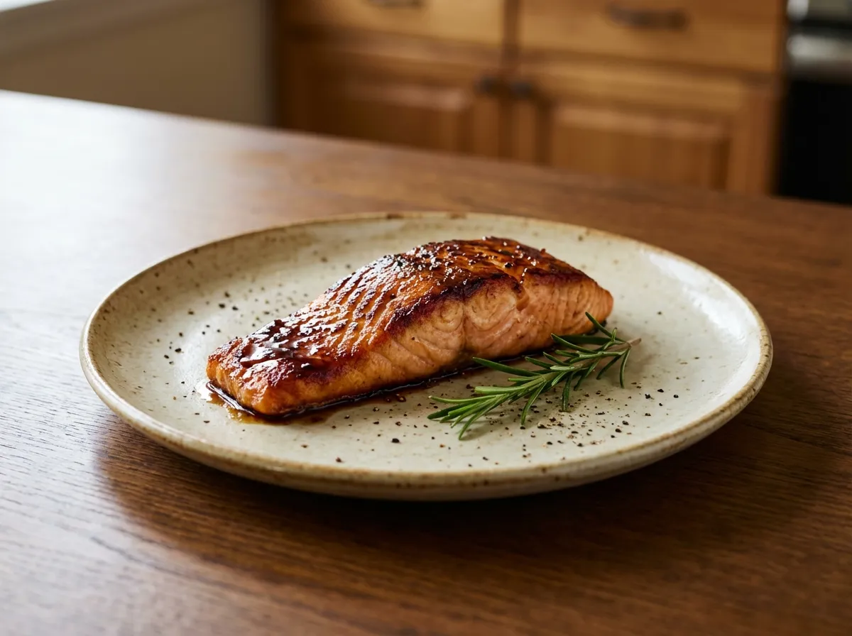 Glazed Salmon With Maple