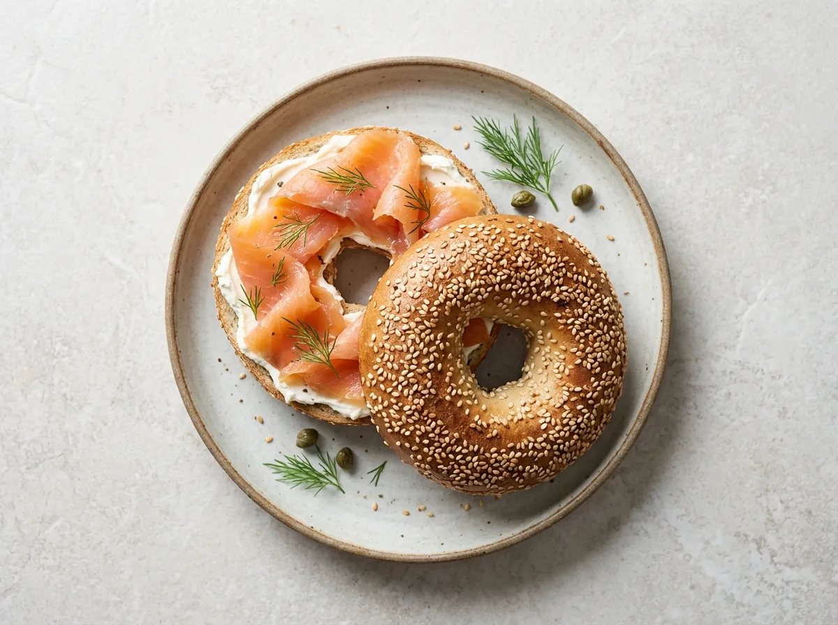 Montreal Style Bagel With Lox