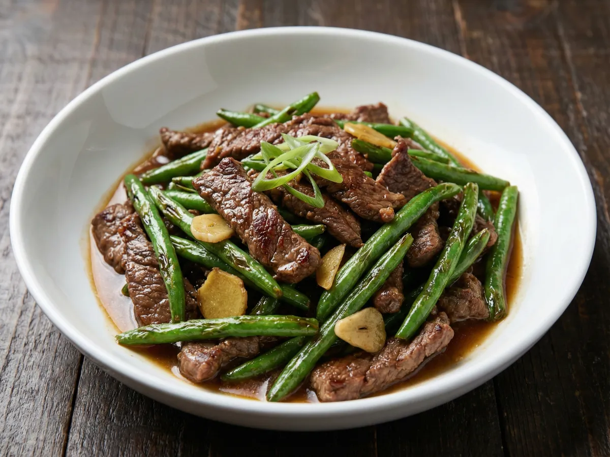 Beef With Green Beans