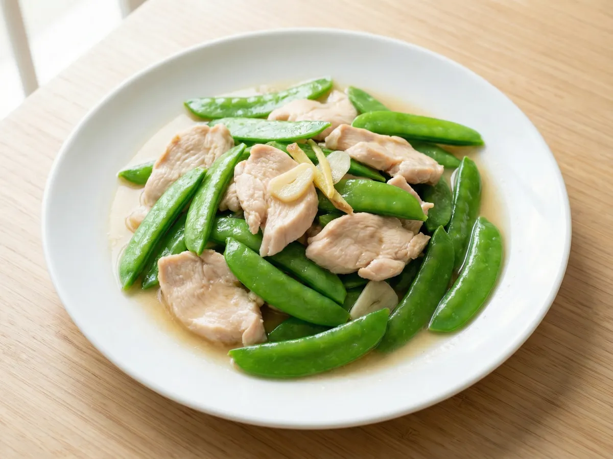 Chicken With Snow Peas