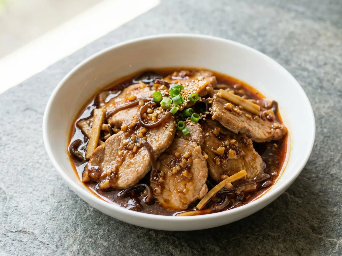 Pork With Garlic Sauce