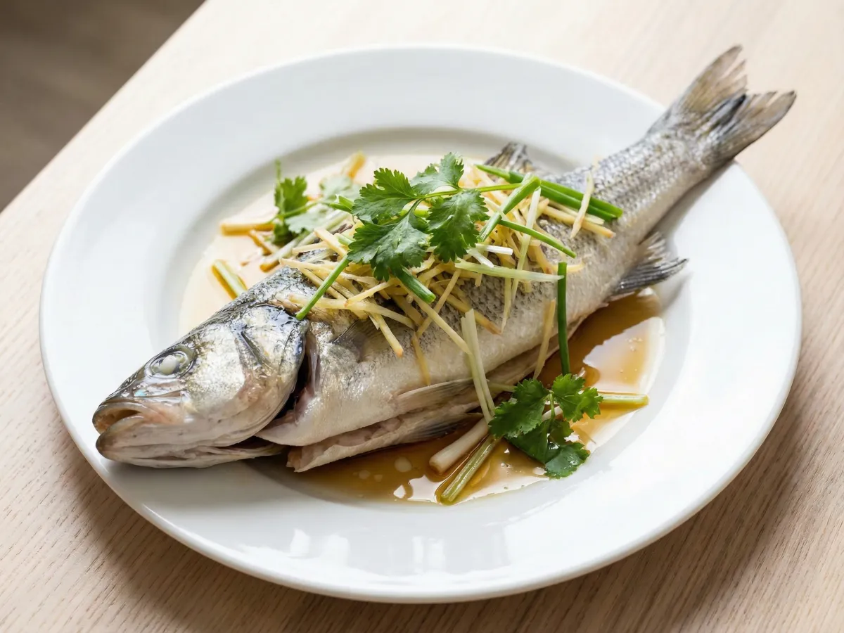 Steamed Fish With Ginger