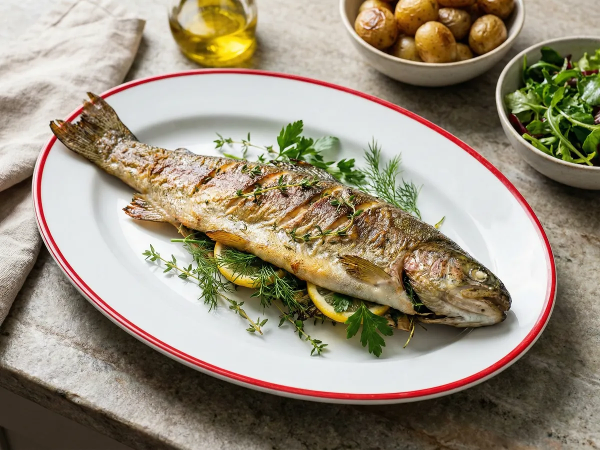 Baked Trout With Herbs