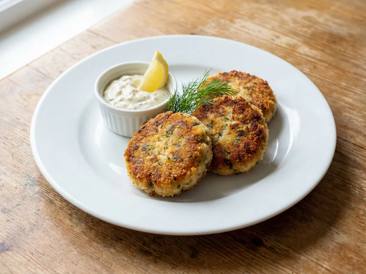 Fish Cakes With Tartar Sauce