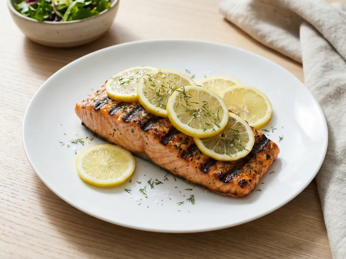 Grilled Salmon With Lemon