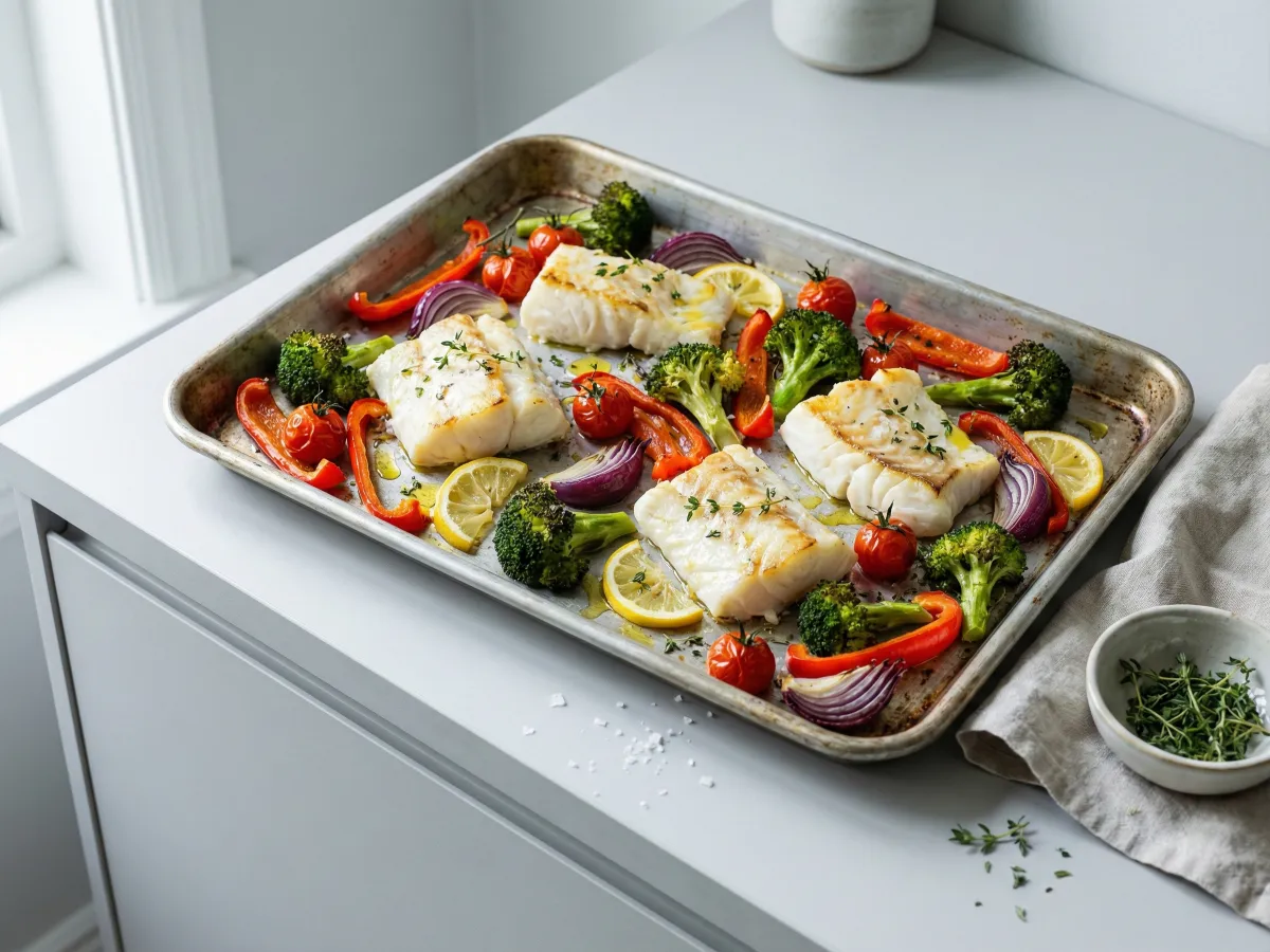 Sheet Pan Fish And Vegetables