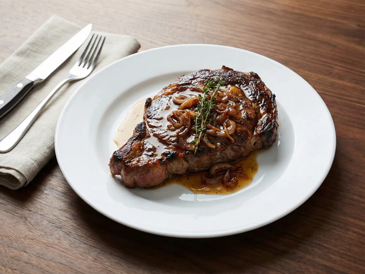 Entrecote With Shallot Sauce