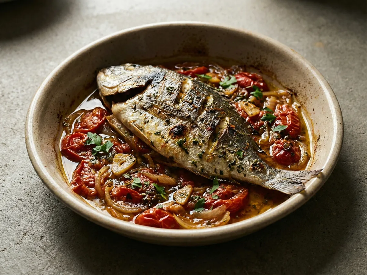 Psari Plaki (Baked Fish with Vegetables)