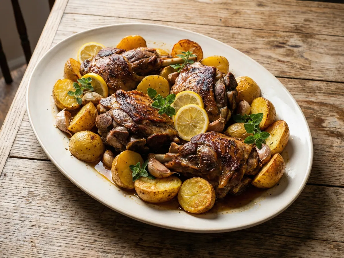 Roasted Lamb With Potatoes