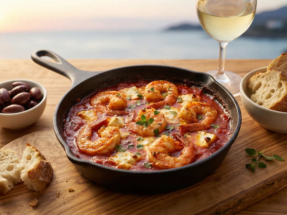 Shrimp Saganaki