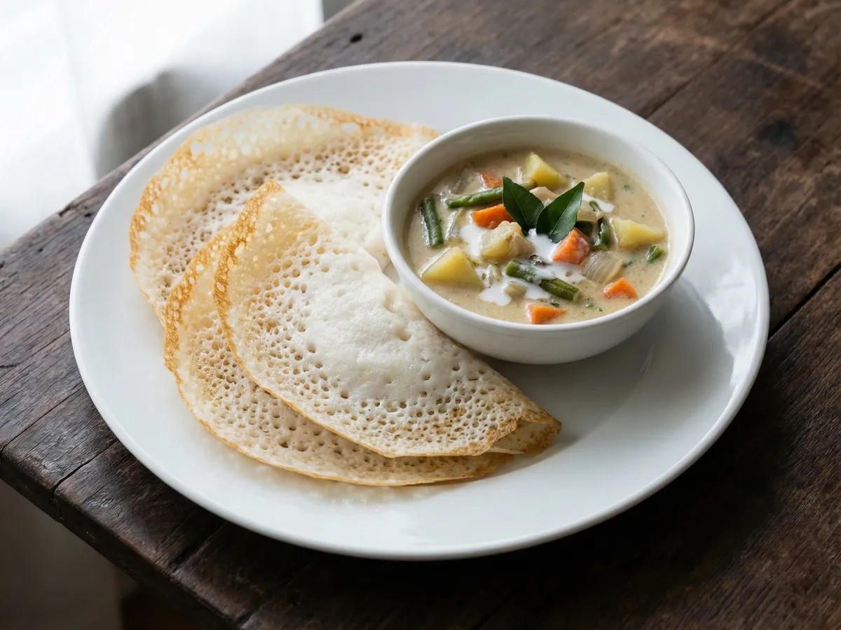 Appam With Stew