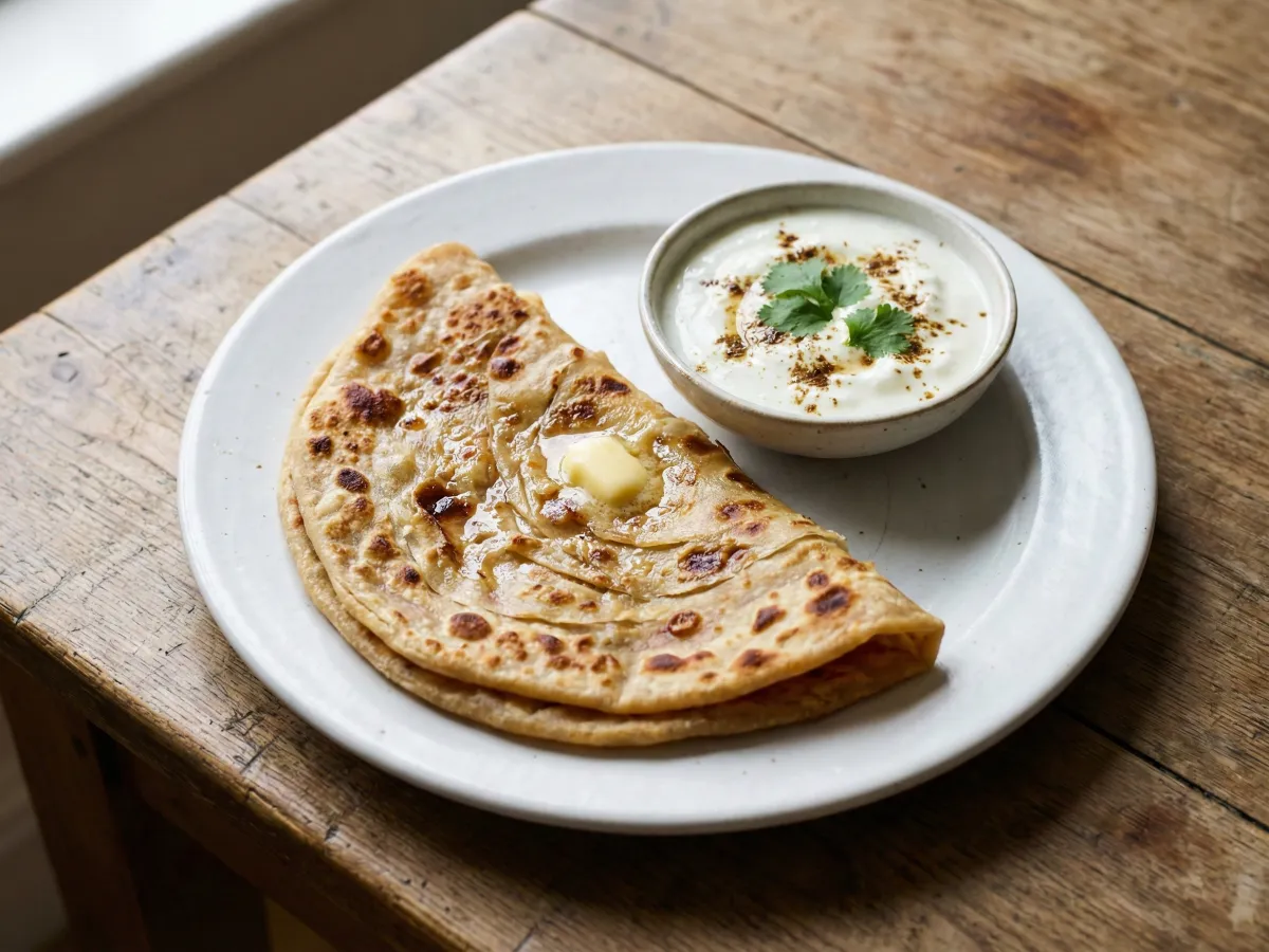 Paratha With Curd