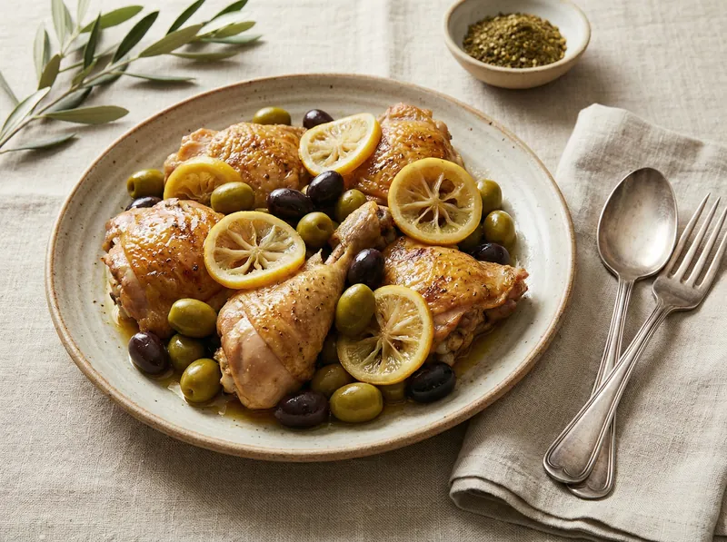 Chicken With Olives And Lemon