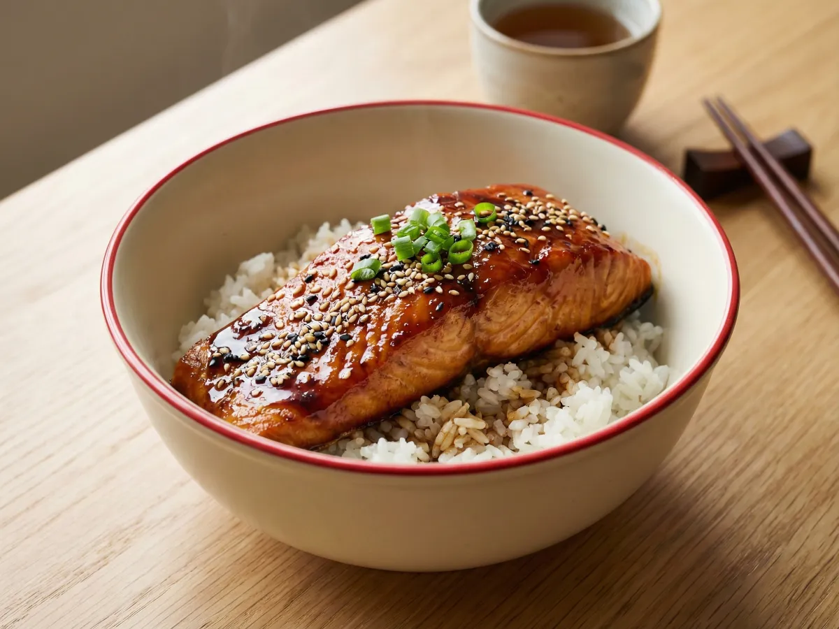 Salmon Teriyaki Don
