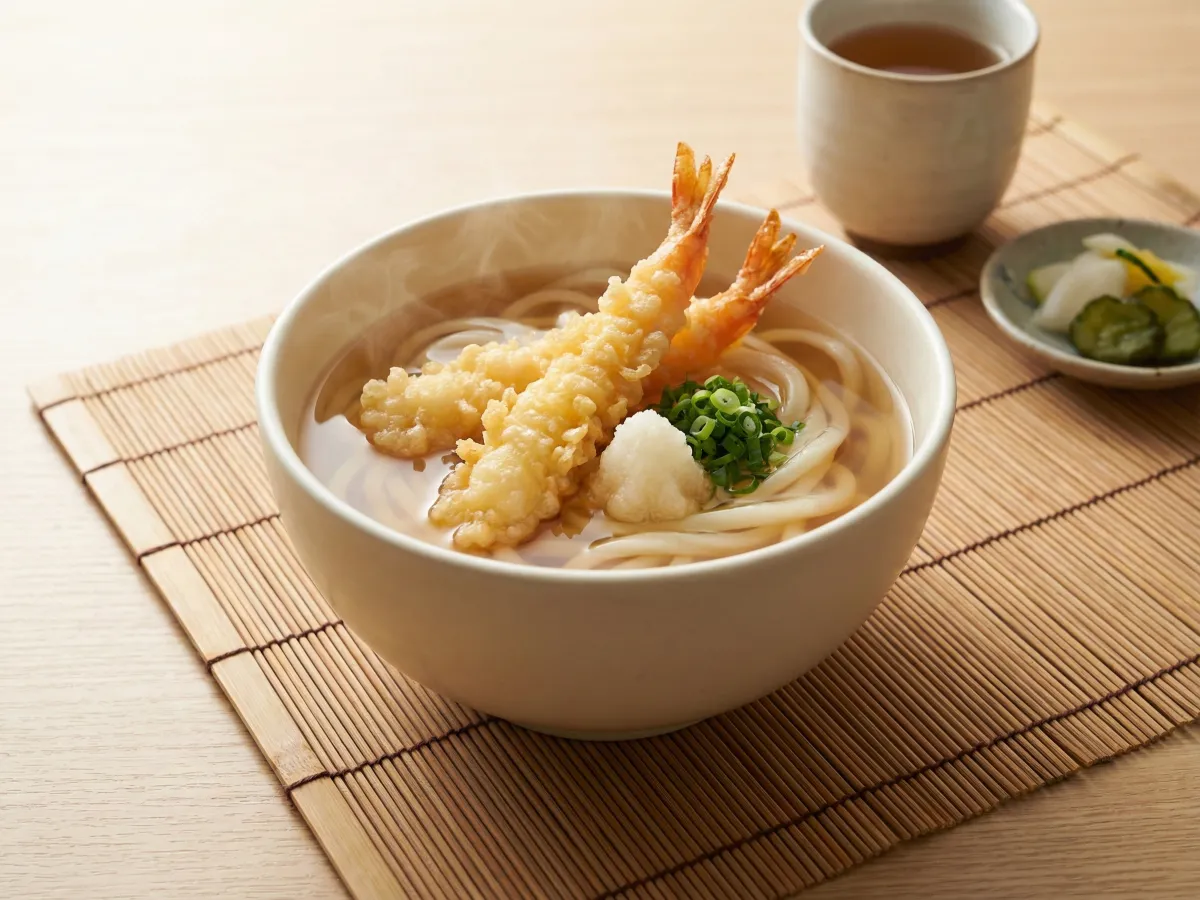 Udon With Tempura