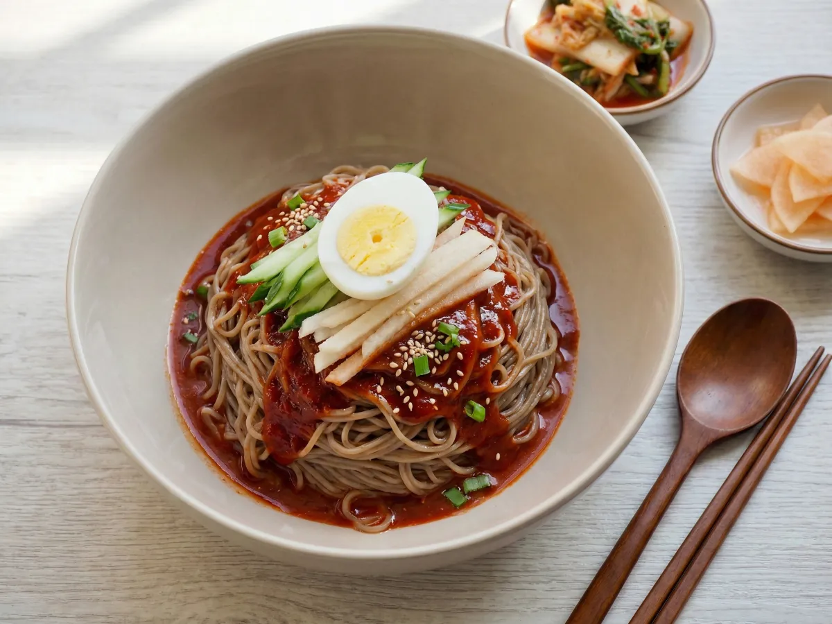 Bibim Naengmyeon (Spicy Cold Mixed Noodles)