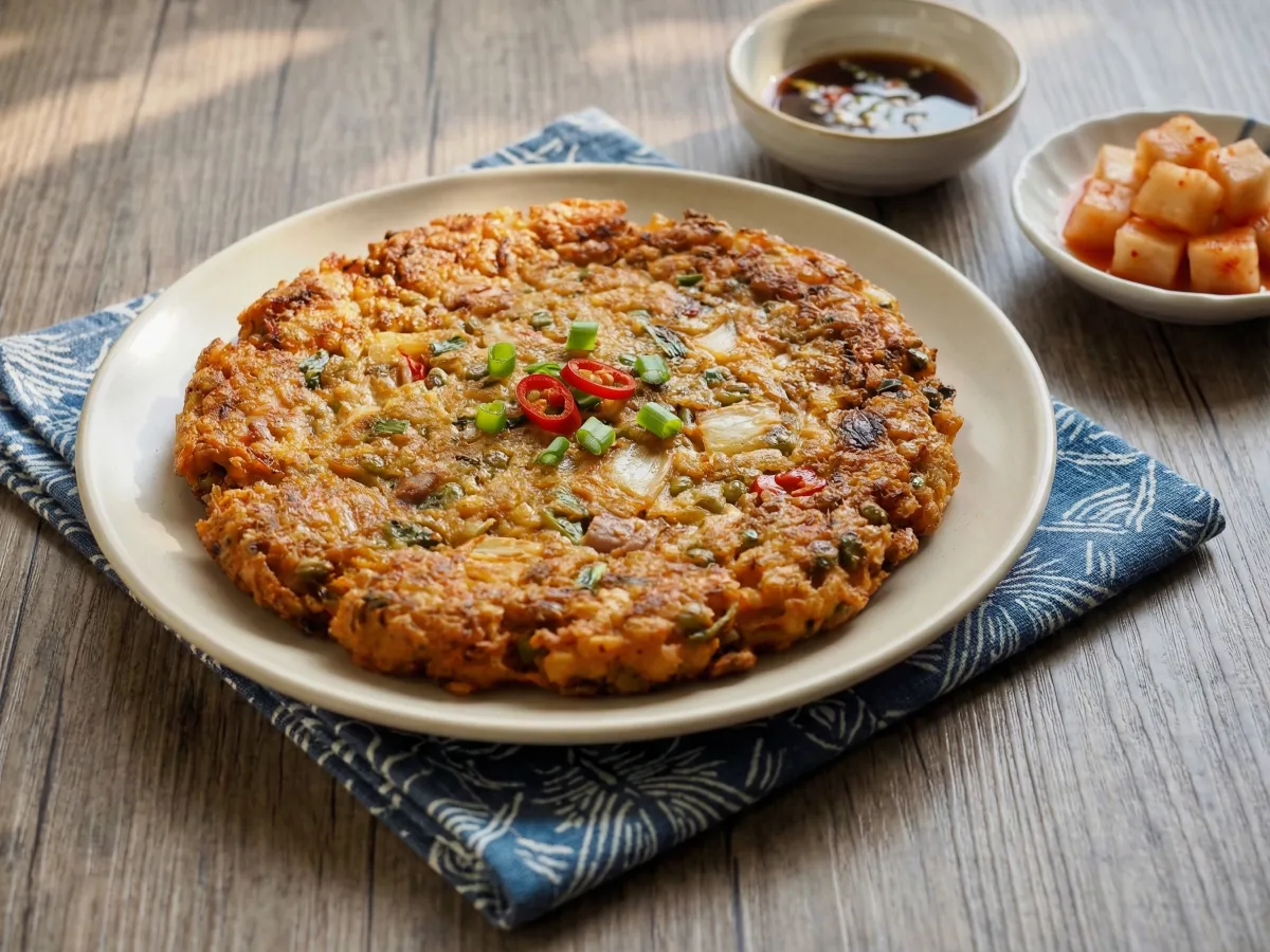 Bindaetteok (Korean Mung Bean Pancake)