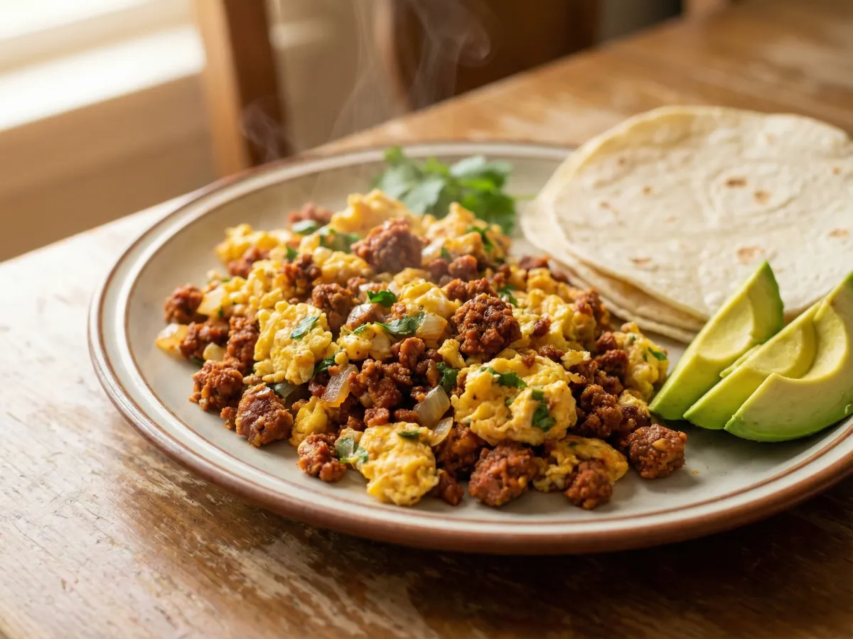 Huevos Con Chorizo