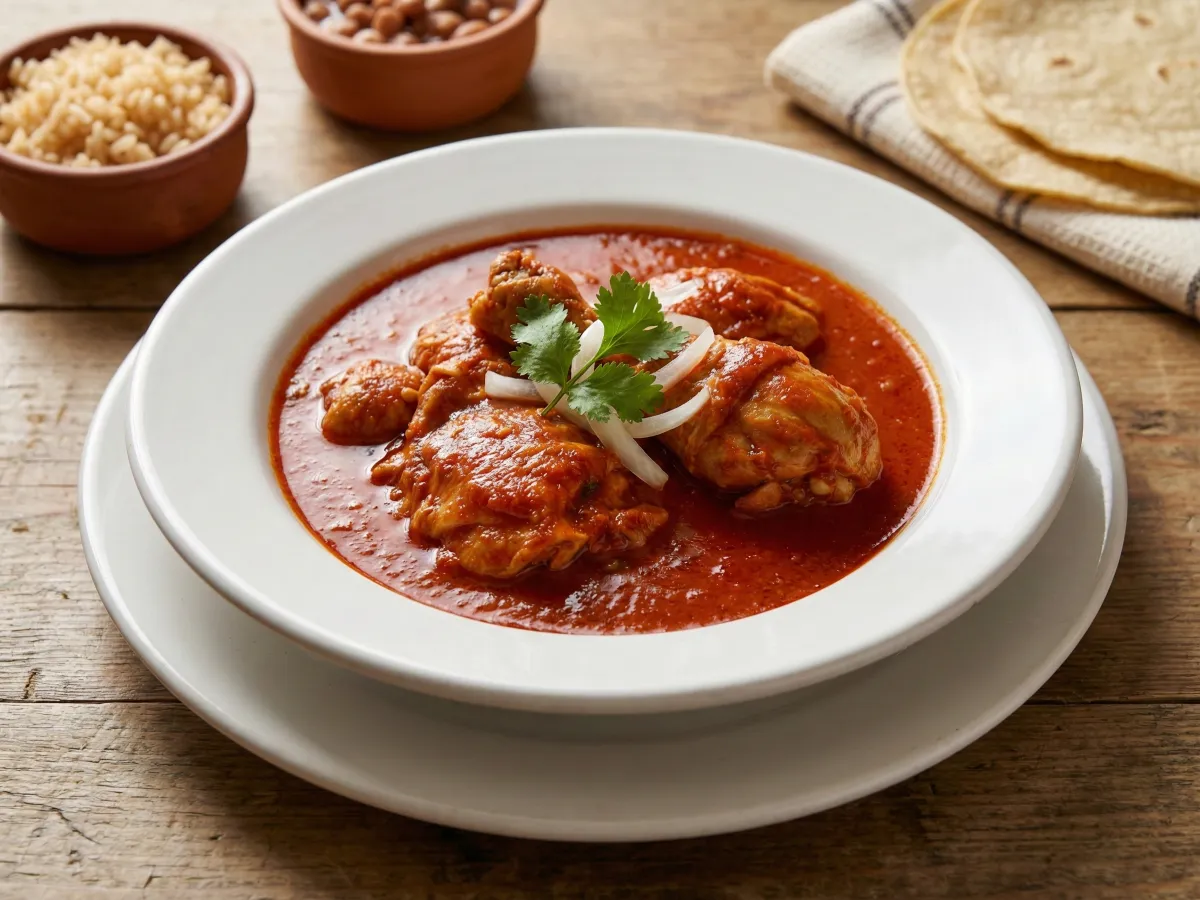 Pollo En Salsa Roja