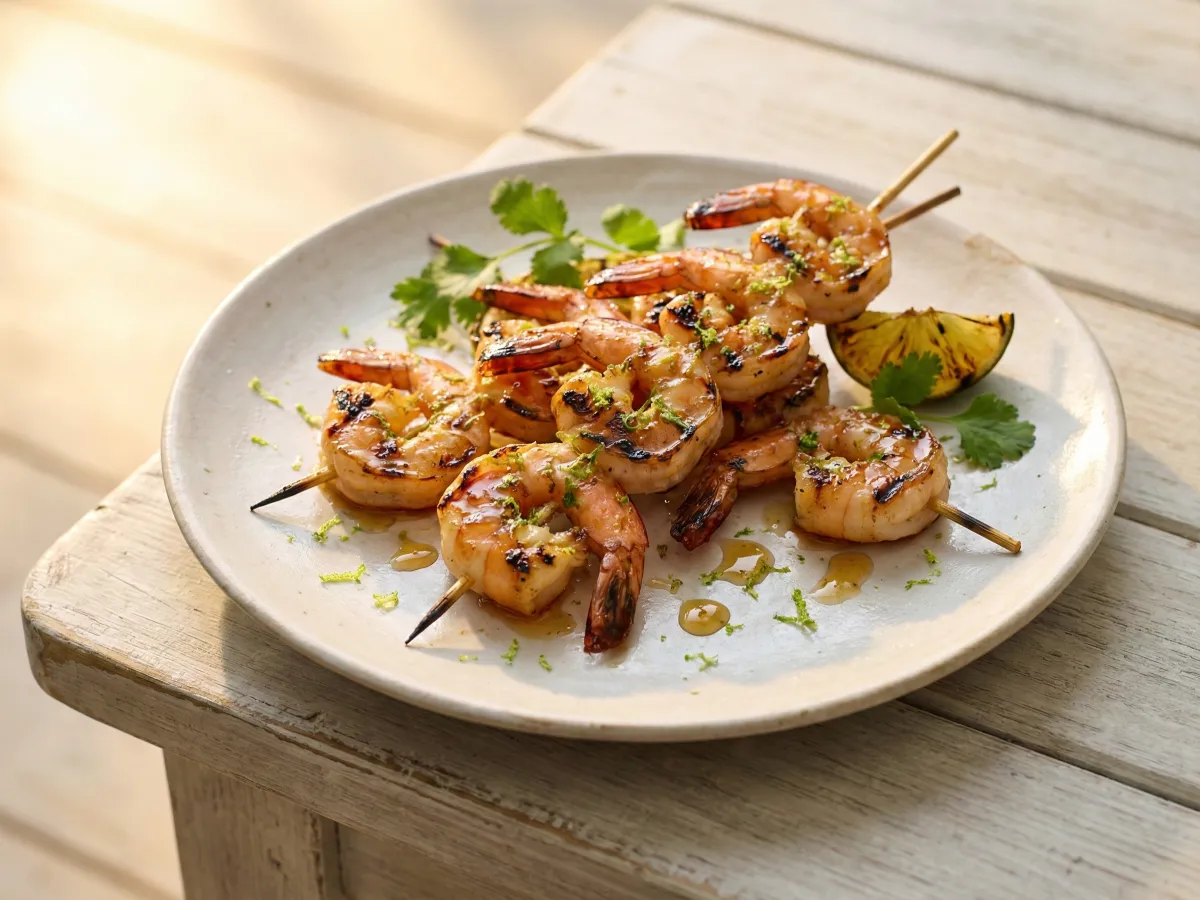 Honey Lime Grilled Shrimp