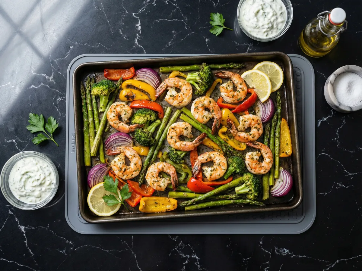 Sheet Pan Shrimp And Vegetables