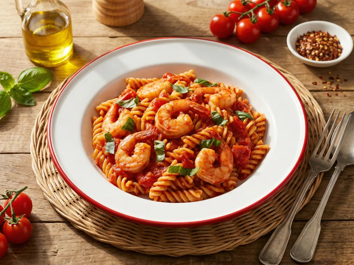 Shrimp And Tomato Pasta