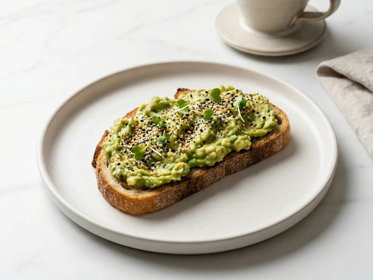 Avocado Toast With Everything Seasoning