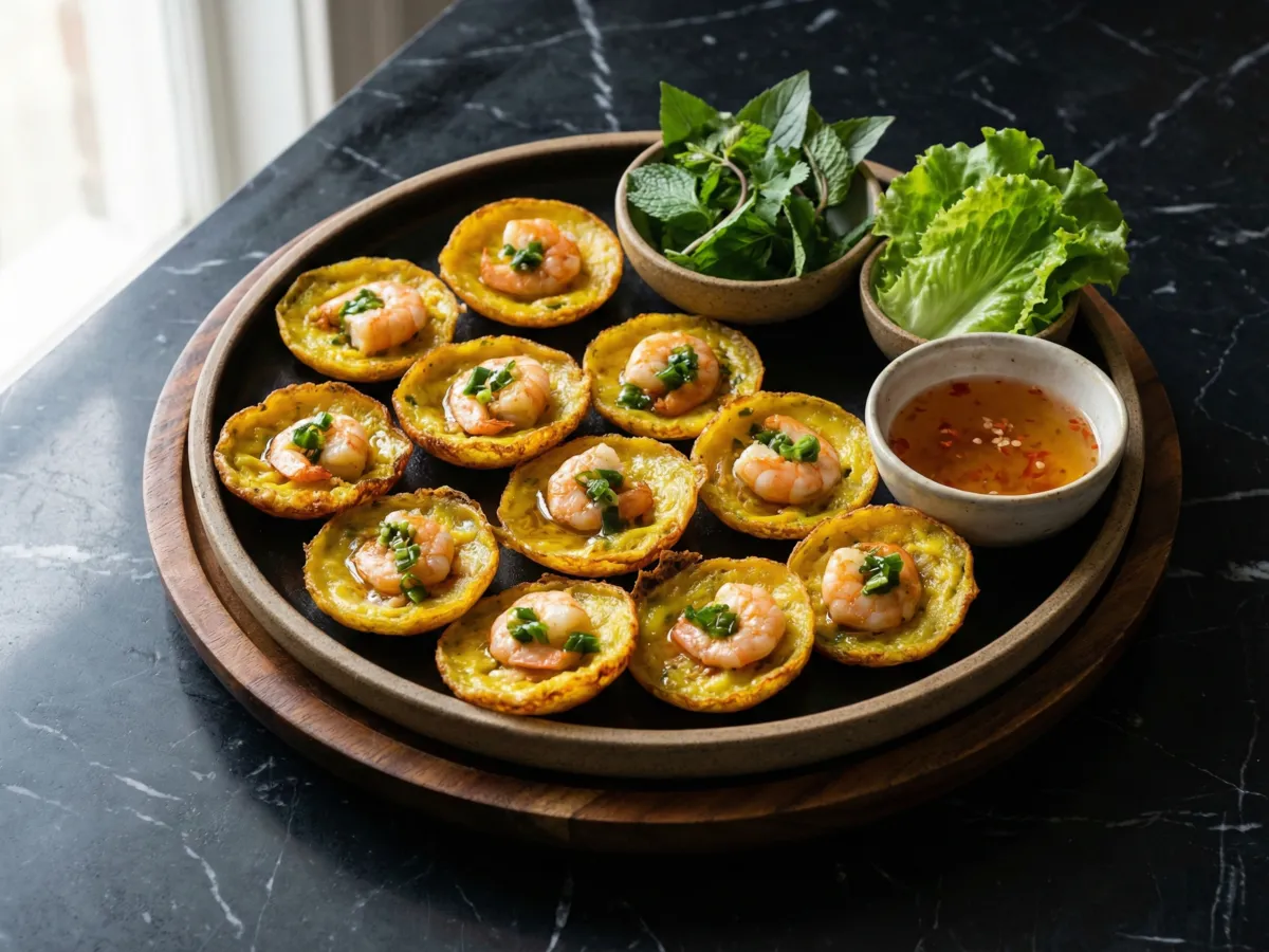 Banh Khot (Vietnamese Mini Savory Pancakes)