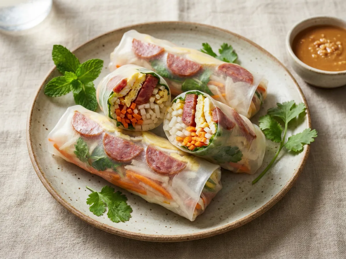 Bo Bia (Vietnamese Fresh Spring Rolls)