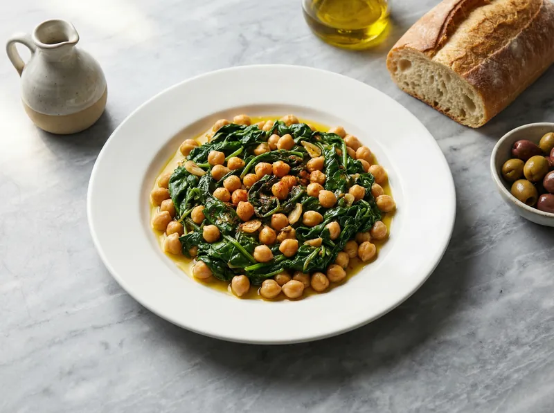 Espinacas Con Garbanzos