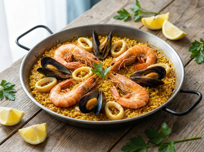 Paella De Mariscos