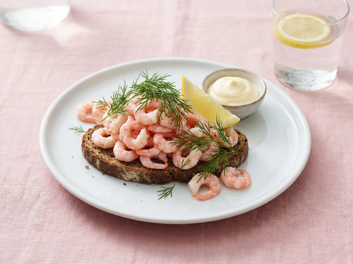 Smörgås Med Räkor