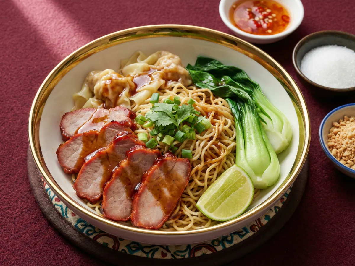 Bamee Moo Daeng (Thai BBQ Pork Noodles)