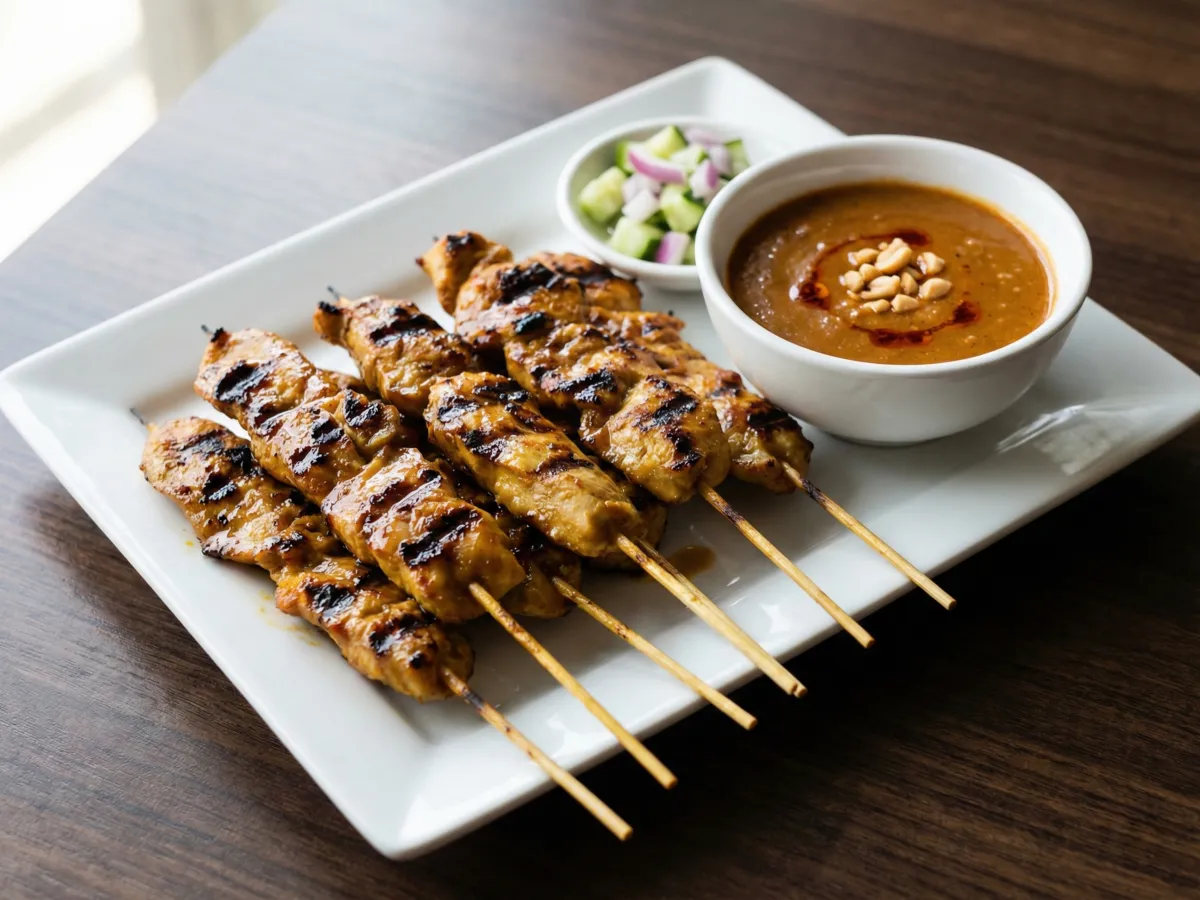 Satay With Peanut Sauce