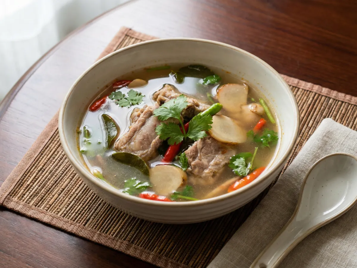 Tom Saep (Spicy Pork Ribs Soup)