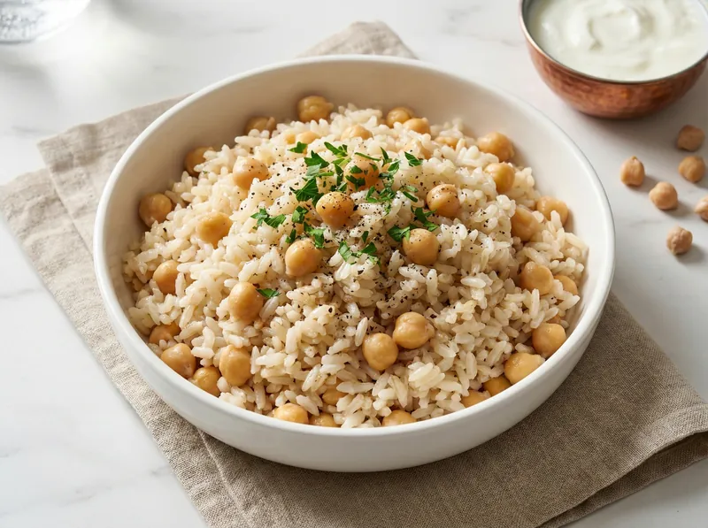 Nohutlu Pilav (Chickpea Rice Pilaf)
