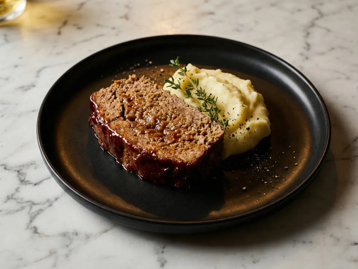 Meatloaf With Mashed Potatoes