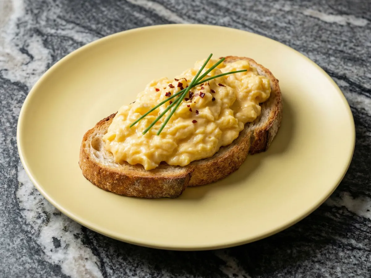 Scrambled Eggs On Toast