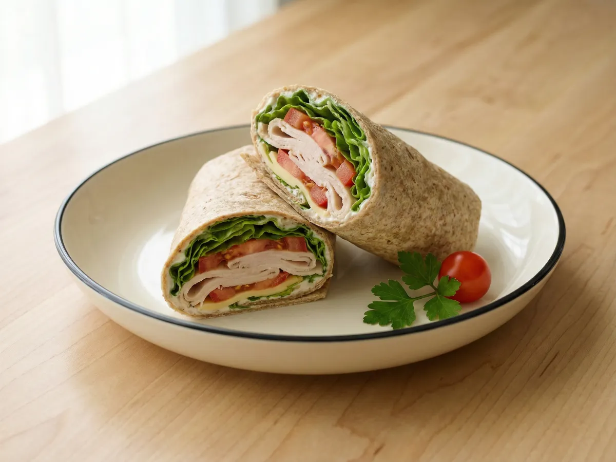 Turkey And Cheese Wrap
