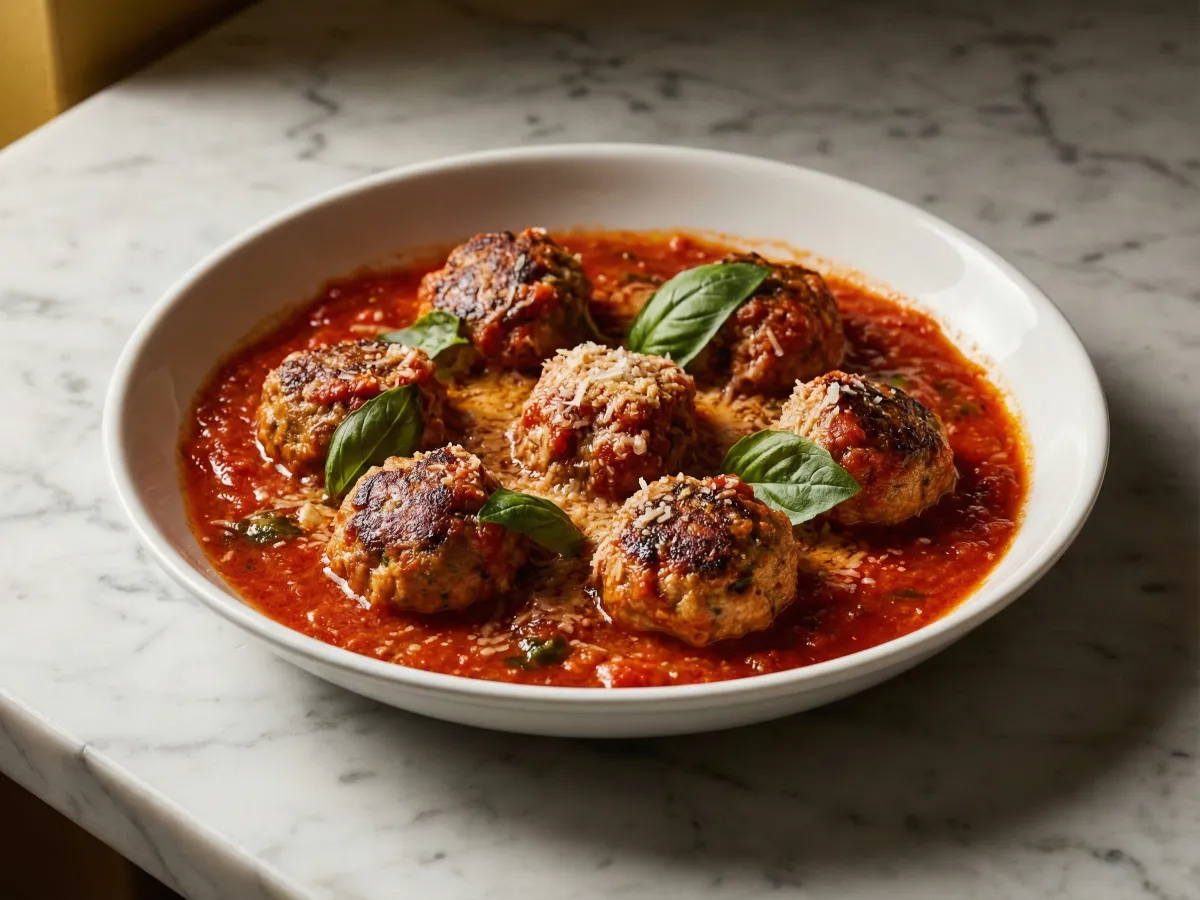 Turkey Meatballs In Tomato Sauce